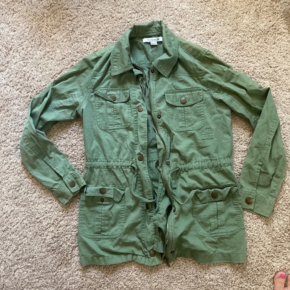 Forever 21 army green jacket